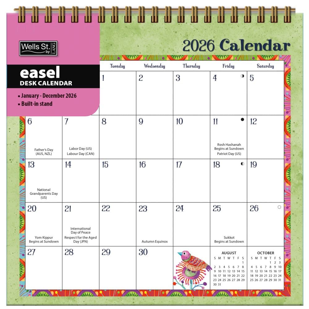 Simply Grateful 2026 Easel Desk Calendar by Debi Hron Second Alternate Image