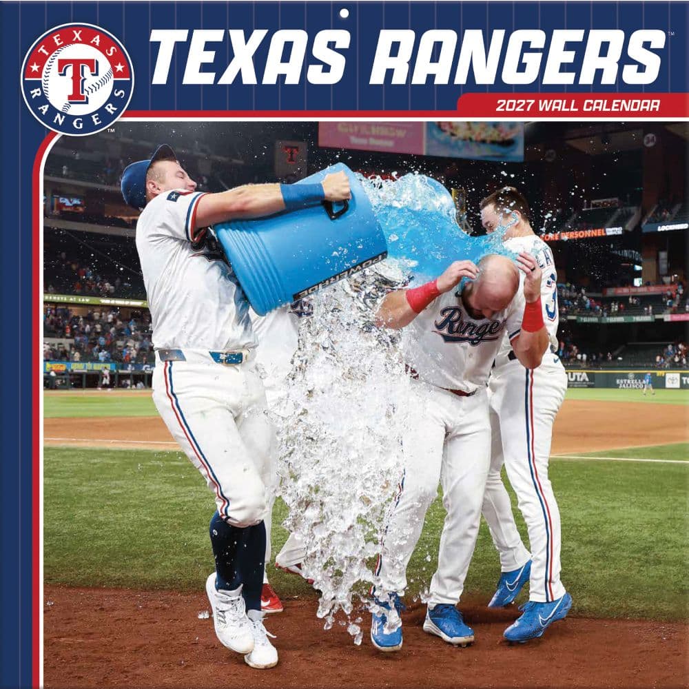 MLB Texas Rangers 2027 Wall Calendar
