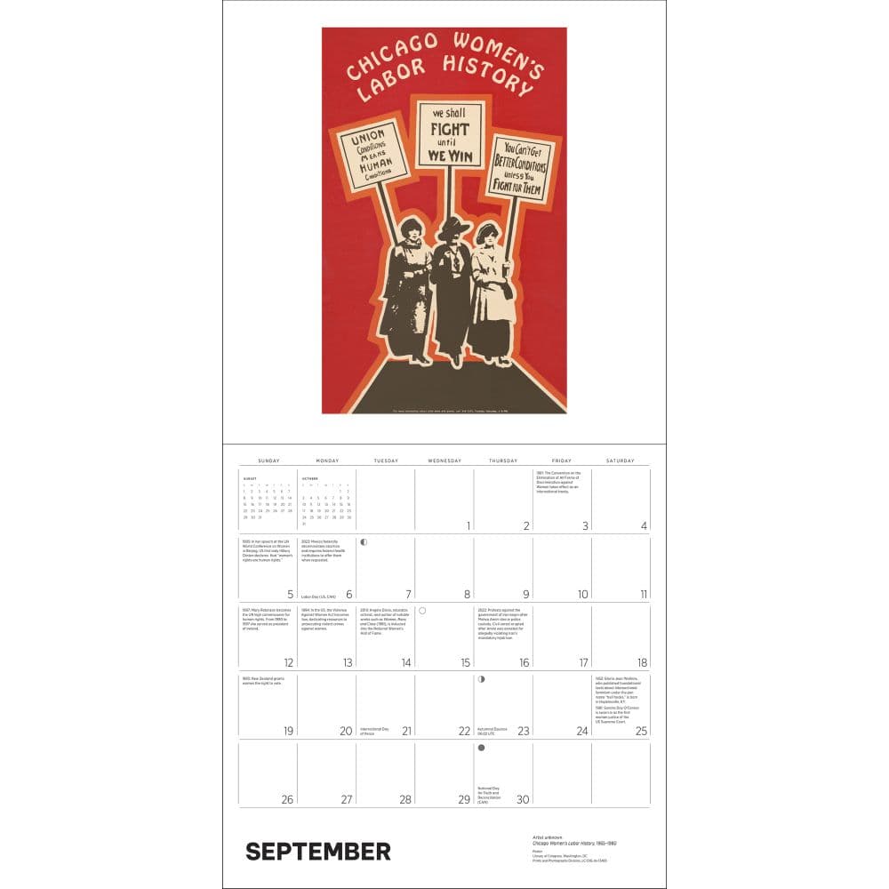 Fight for Womens Rights 2027 Wall Calendar Third Alternate Image