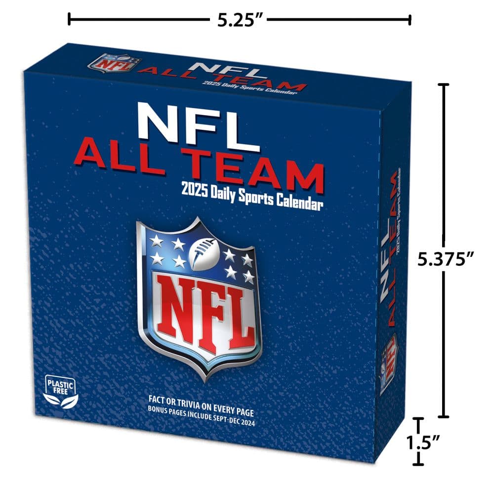 NFL All Team 2025 Desk Calendar Fifth Alternate Image