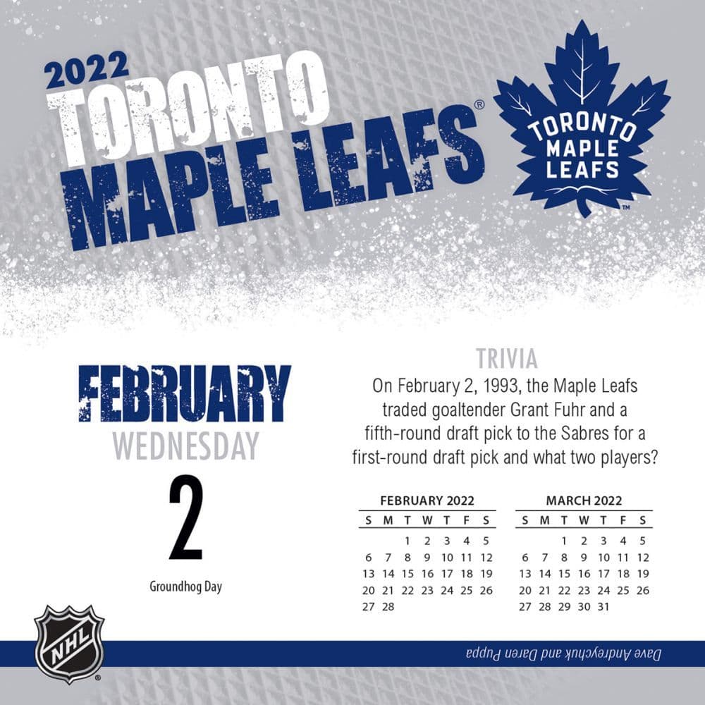 Sabres Schedule 2022 23 Printable Nhl Toronto Maple Leafs 2022 Desk Calendar - Calendars.com