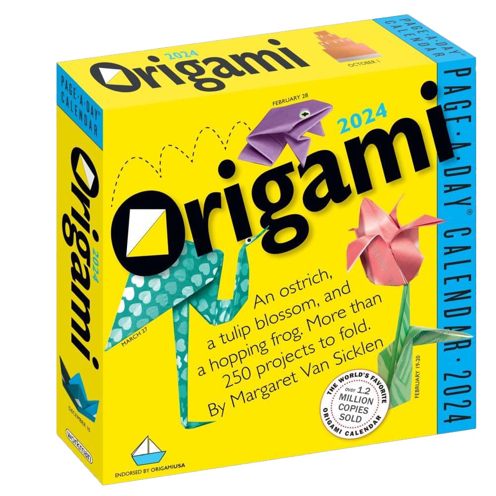 Origami 2024 Desk Calendar Main Product Image width=&quot;1000&quot; height=&quot;1000&quot;