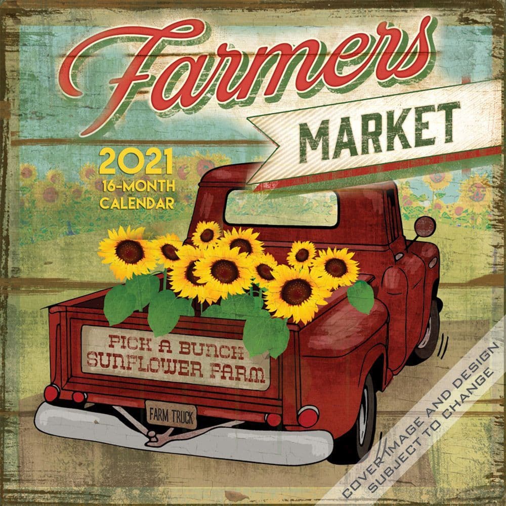 Farmers Market Wall Calendar