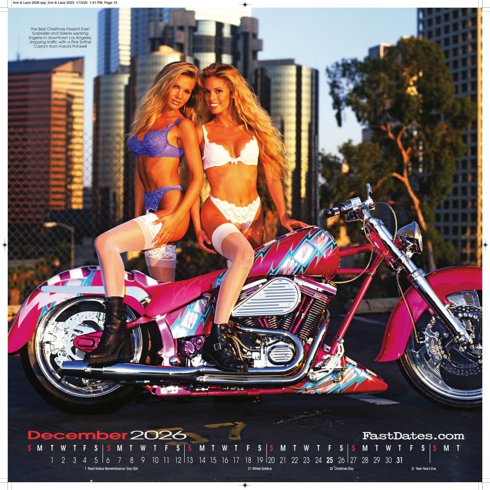 Iron and Lace 2026 Wall Calendar Sixth Alternate Image
