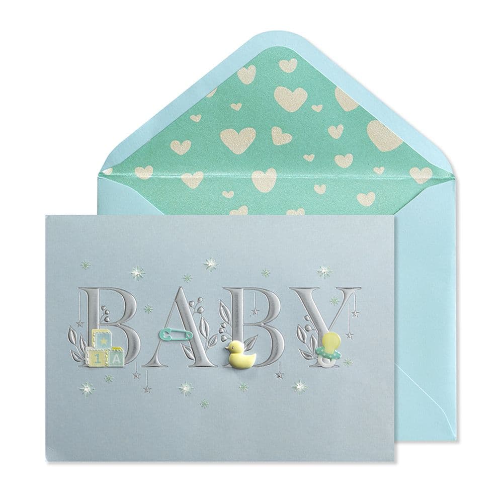 Baby Lettering Boy New Baby Card Main Product Image width=&quot;1000&quot; height=&quot;1000&quot;
