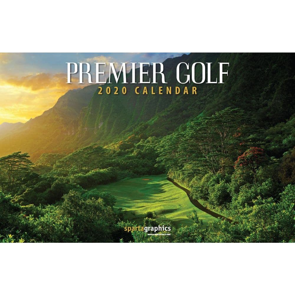 Golf Premier Deluxe Wall Calendar