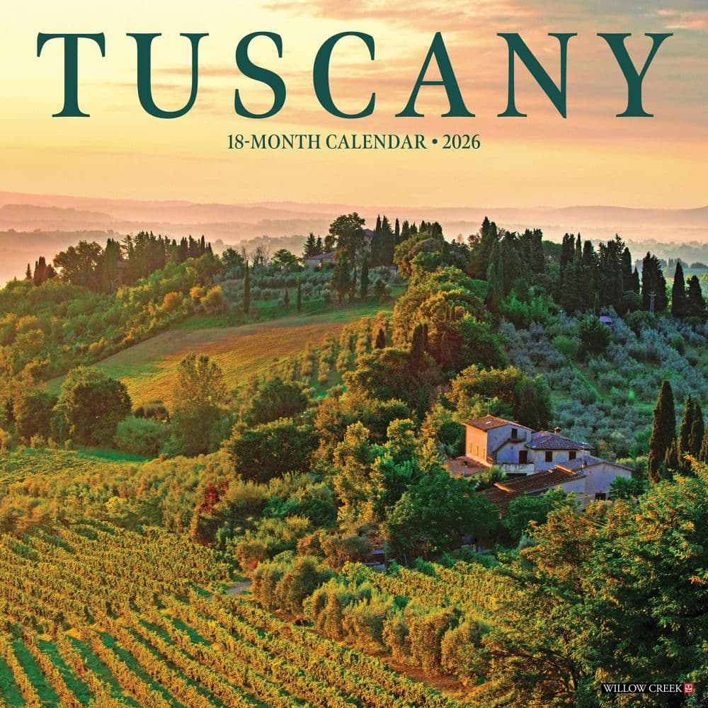 Tuscany 2026 Wall Calendar  Main Image