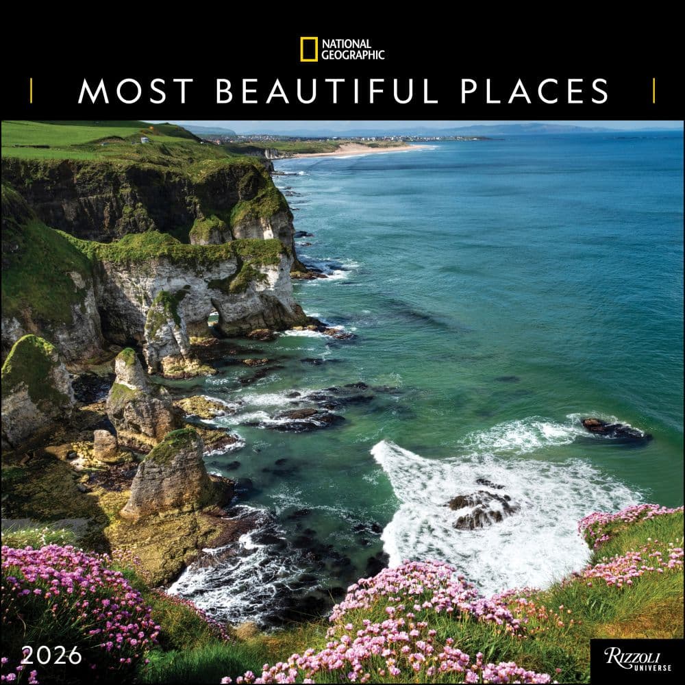 Most Beautiful Places National Geographic 2026 Wall Calendar Main Image