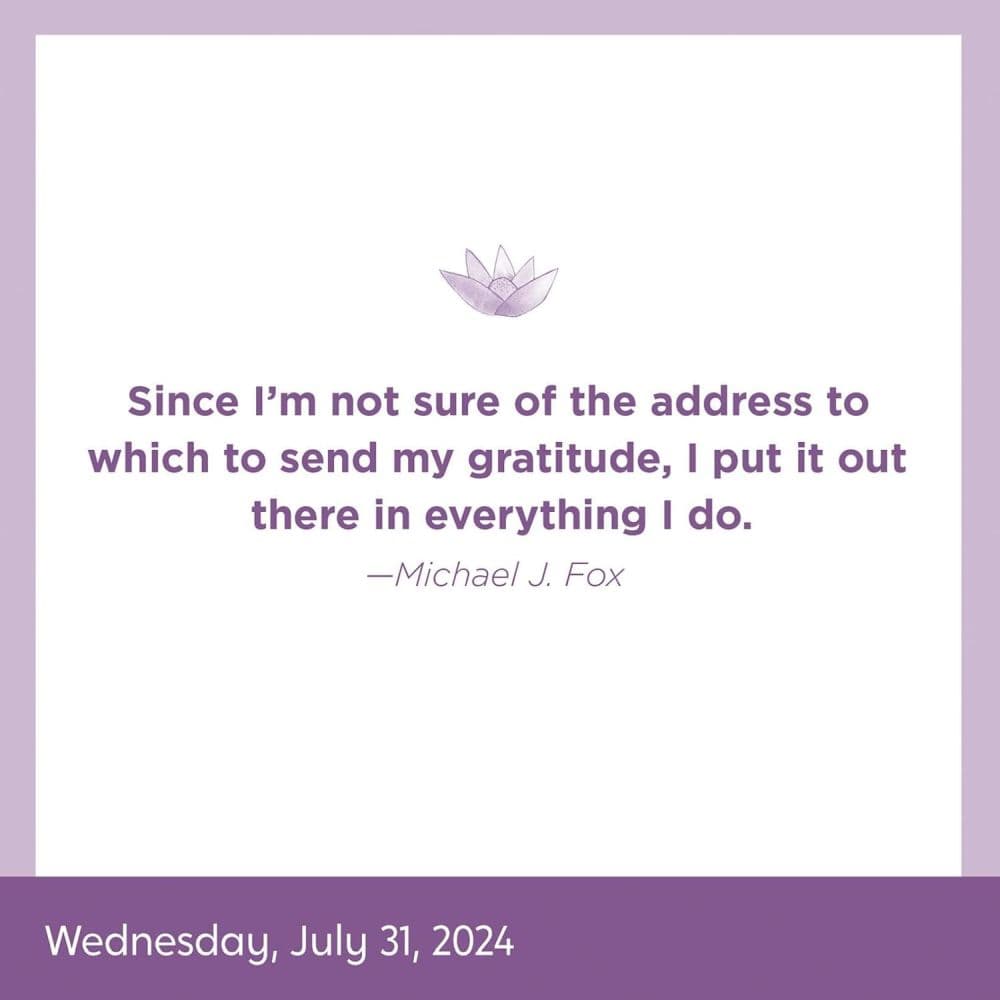 Year of Gratitude 2025 Page-a-Day Desk Calendar Seventh Alternate Image