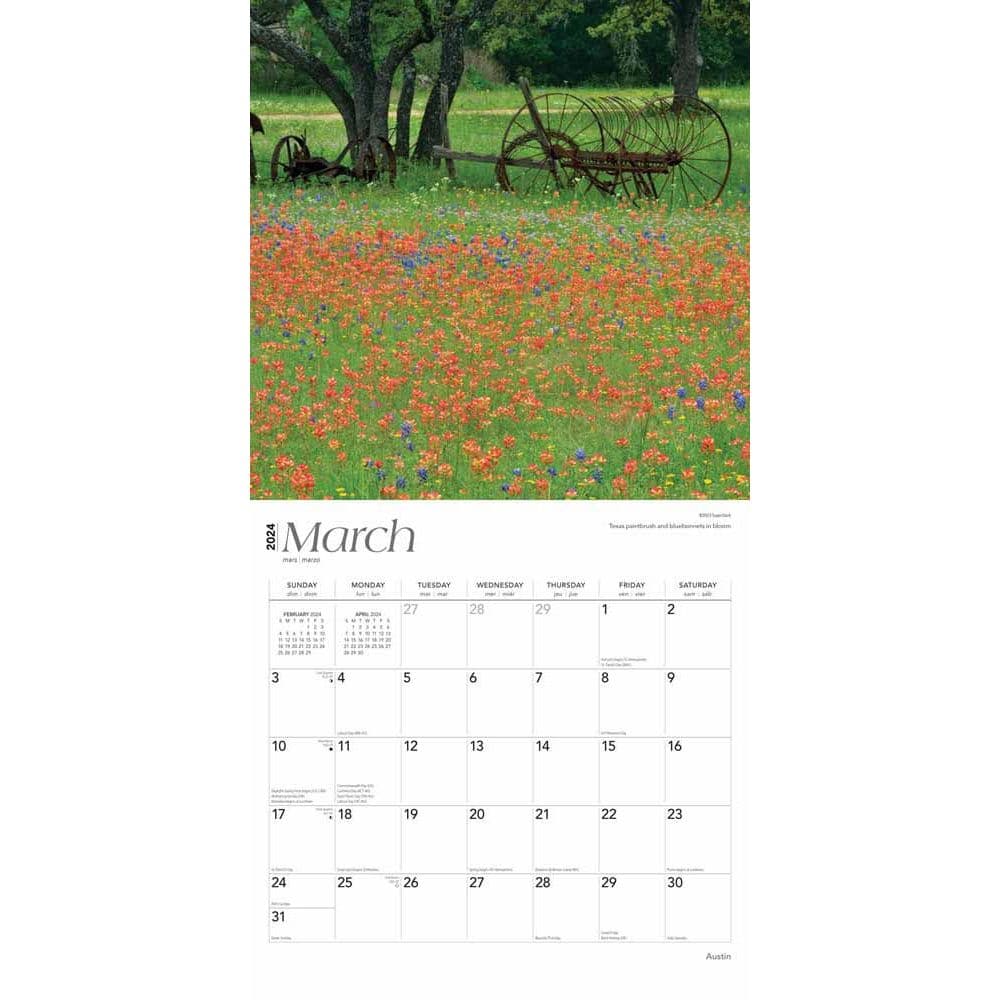 Austin Texas 2024 Wall Calendar - Calendars.com