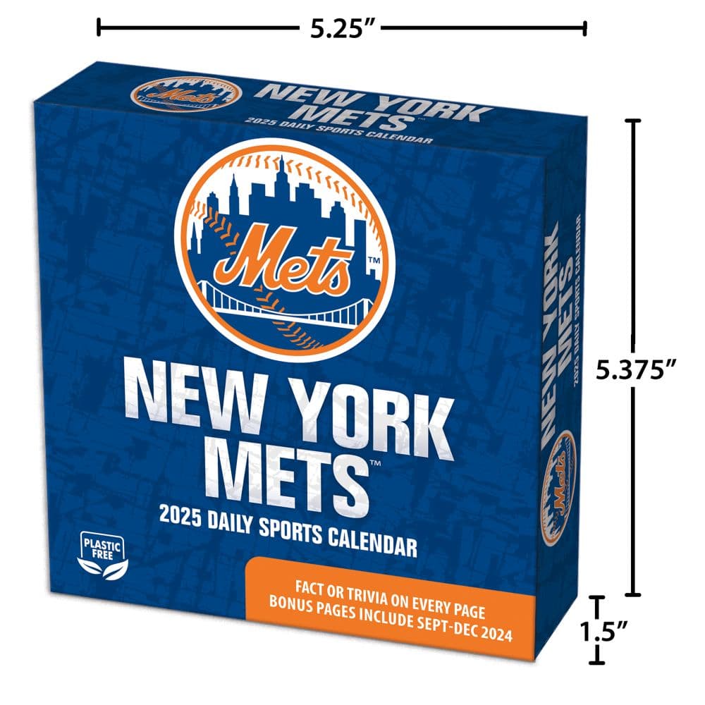 MLB New York Mets 2025 Desk Calendar Fifth Alternate Image