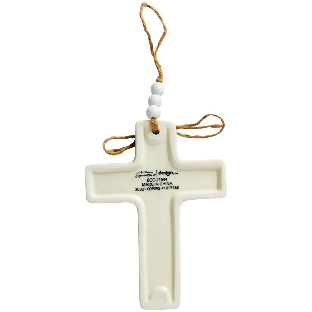Little Blessings Ceramic Cross with Charm Alternate Image 1