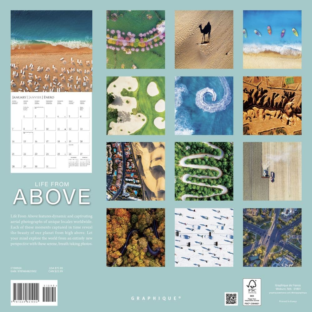 Life from Above 2024 Wall Calendar First Alternate Image width=&quot;1000&quot; height=&quot;1000&quot;