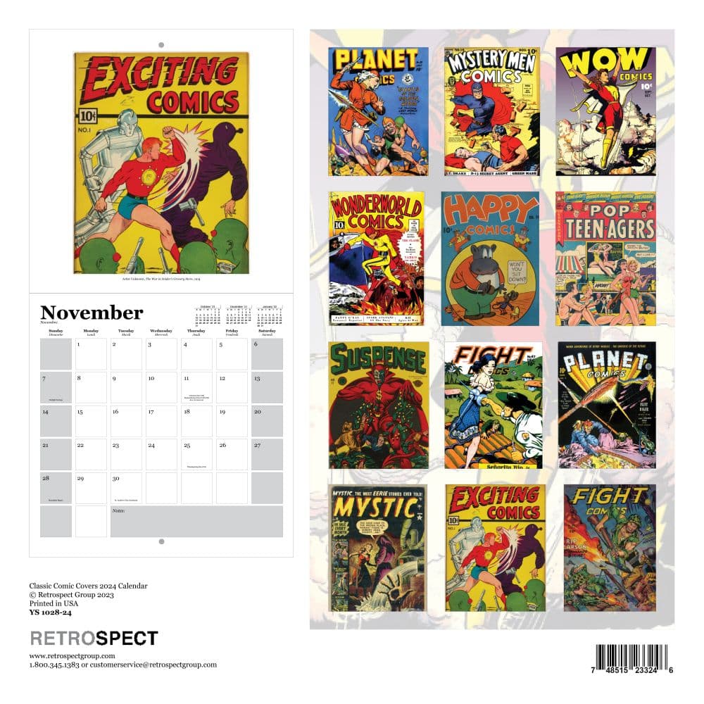 Classic Comic 2024 Wall Calendar First Alternate Image width=&quot;1000&quot; height=&quot;1000&quot;