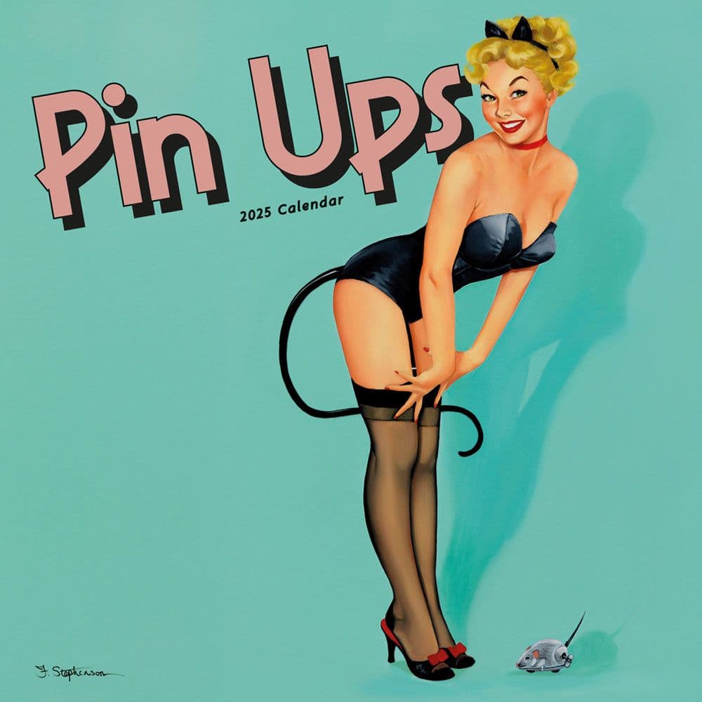 Pin Ups 2025 Wall Calendar  Main Image