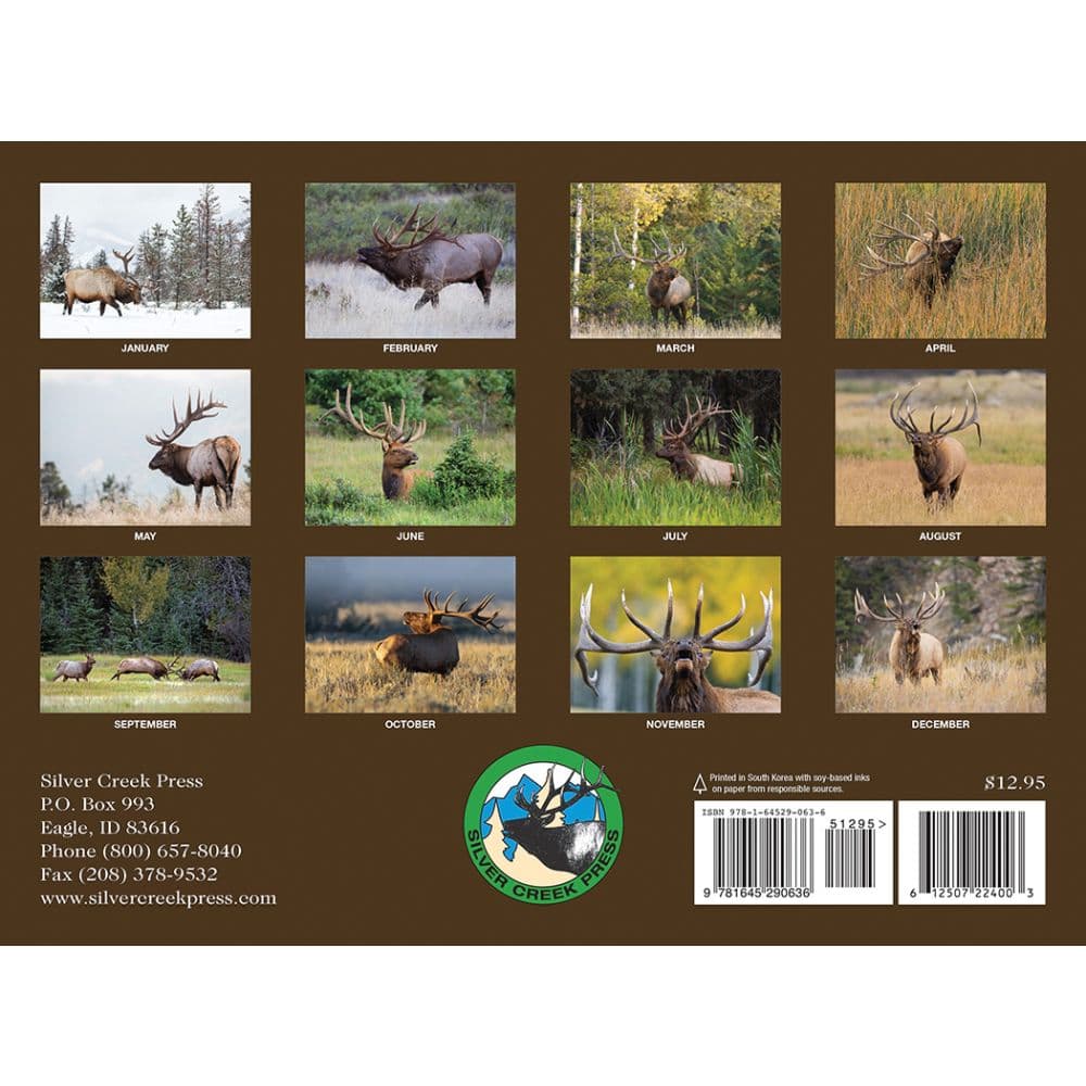 Elk 2024 Wall Calendar