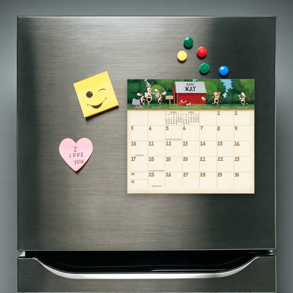 Dogs Life 2026 Magnetic Calendar by Ned Young Second Alternate Image