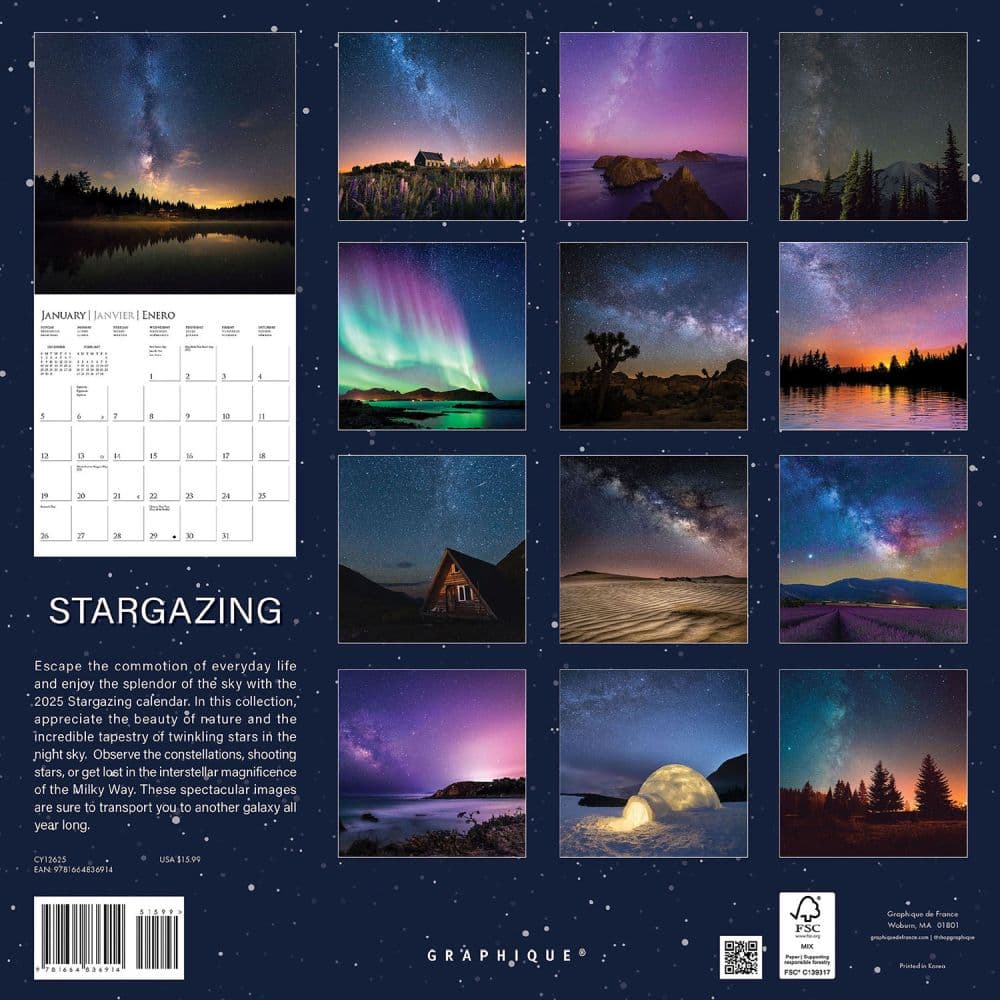 Stargazing 2025 Wall Calendar First Alternate Image width=&quot;1000&quot; height=&quot;1000&quot;