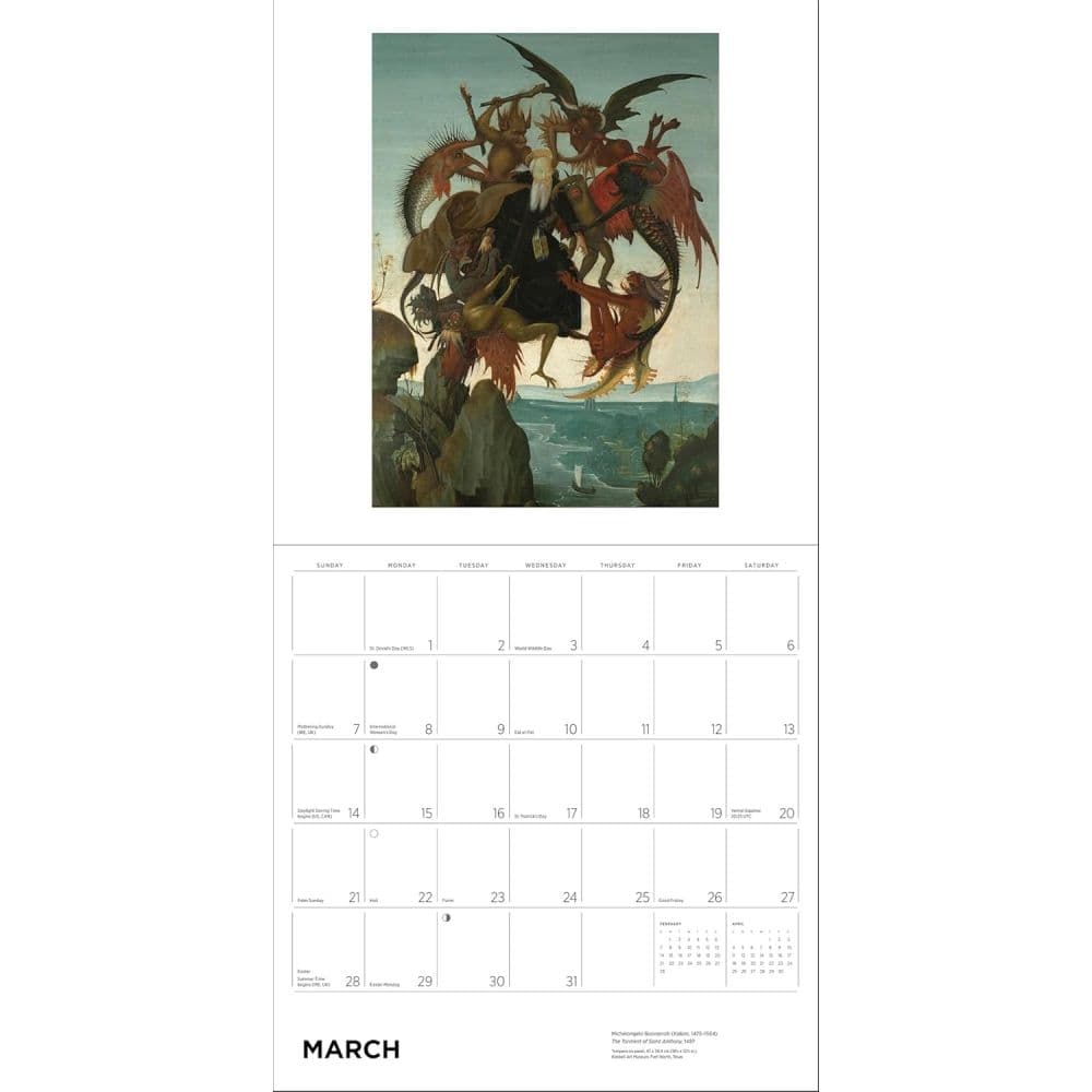Michelangelo 2027 Wall Calendar Fourth Alternate Image