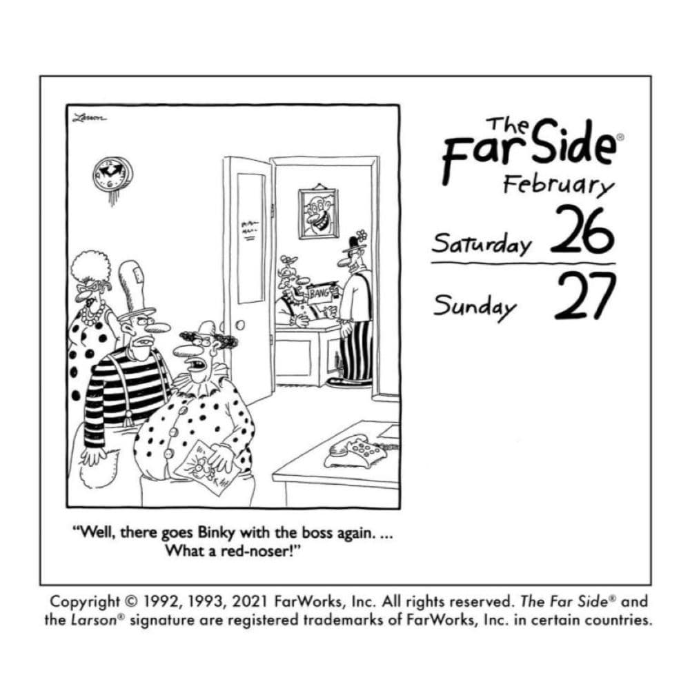 Far Side Calendar 2022 Far Side 2022 Day-To-Day Desk Calendar - Calendars.com