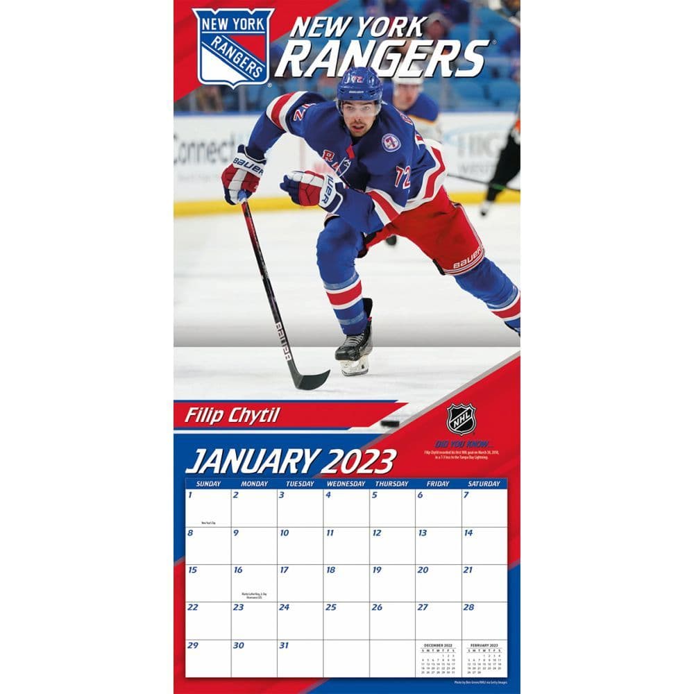 New Yorker Calendar 2023 NHL New York Rangers 2023 Wall Calendar