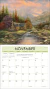 image Kinkade Painter of Light Scripture 2024 Wall Calendar November