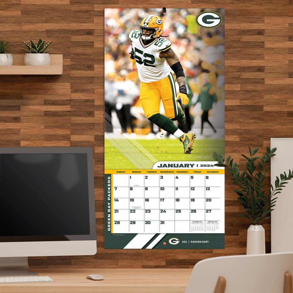 Green Bay Packers 2025 Wall Calendar