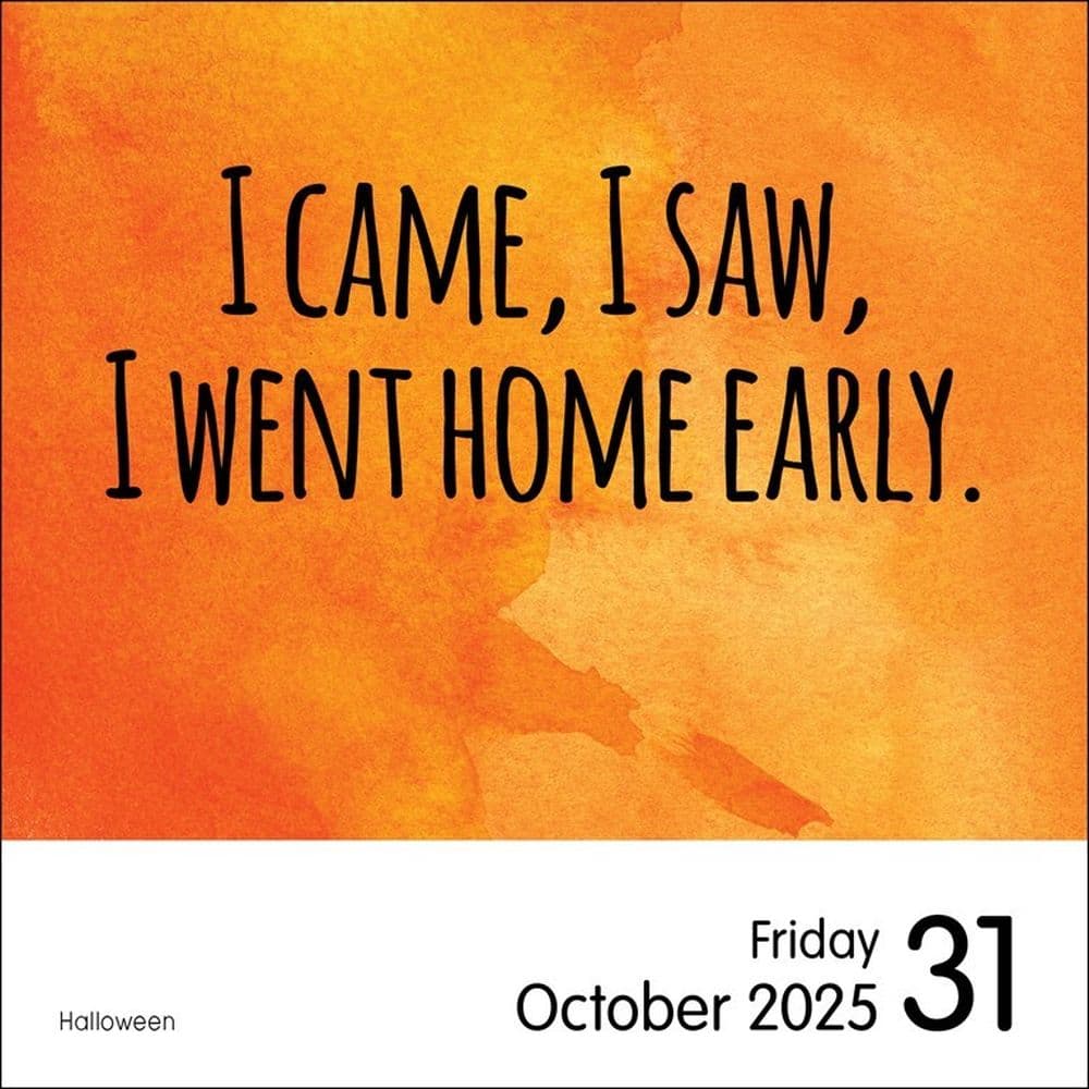 Unspirational 2025 Desk Calendar