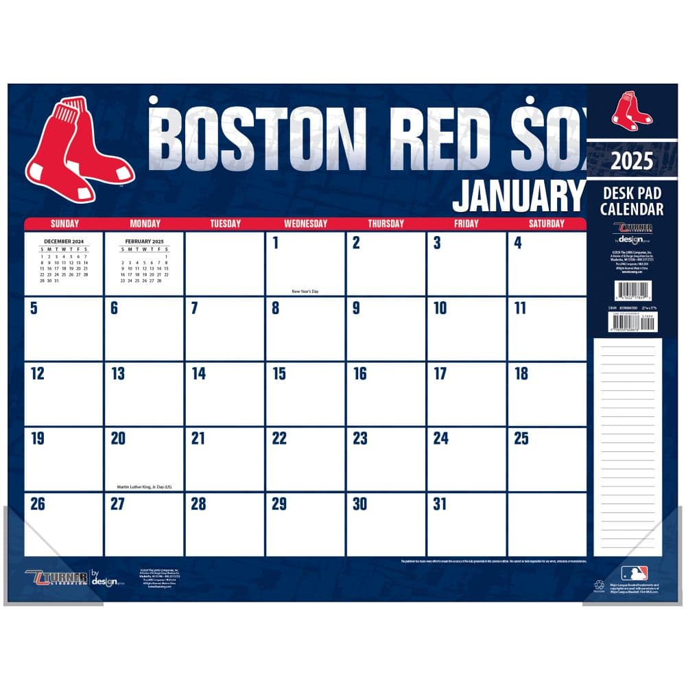 MLB Boston Red Sox 2025 Desk Pad