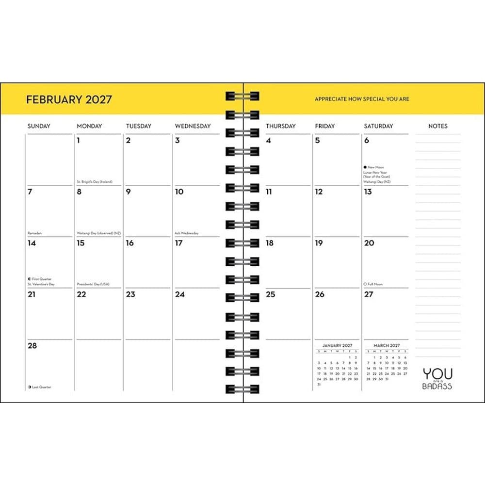 You Are a Badass 2027 Planner Sixth Alternate Image