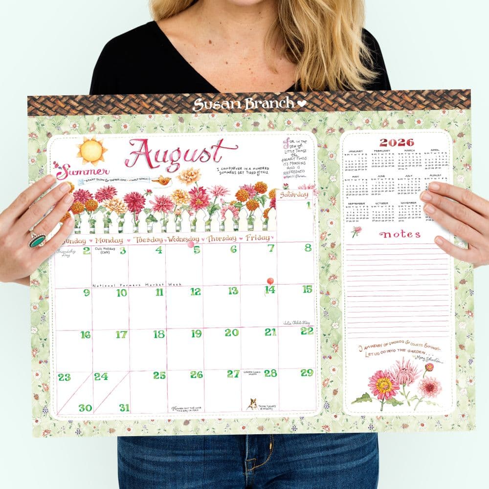 Susan Branch 2026 Monthly Desk Pad Third Alternate Image