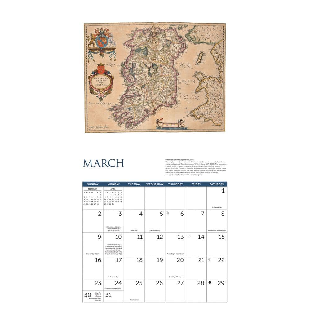 Antique Maps 2025 Wall Calendar Second Alternate Image width=&quot;1000&quot; height=&quot;1000&quot;