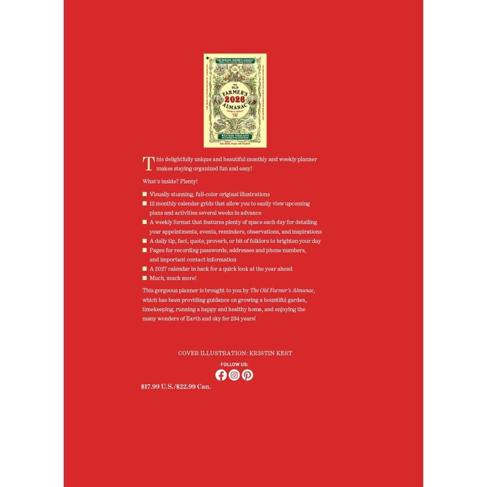 Old Farmers Almanac 2026 Planner First Alternate Image