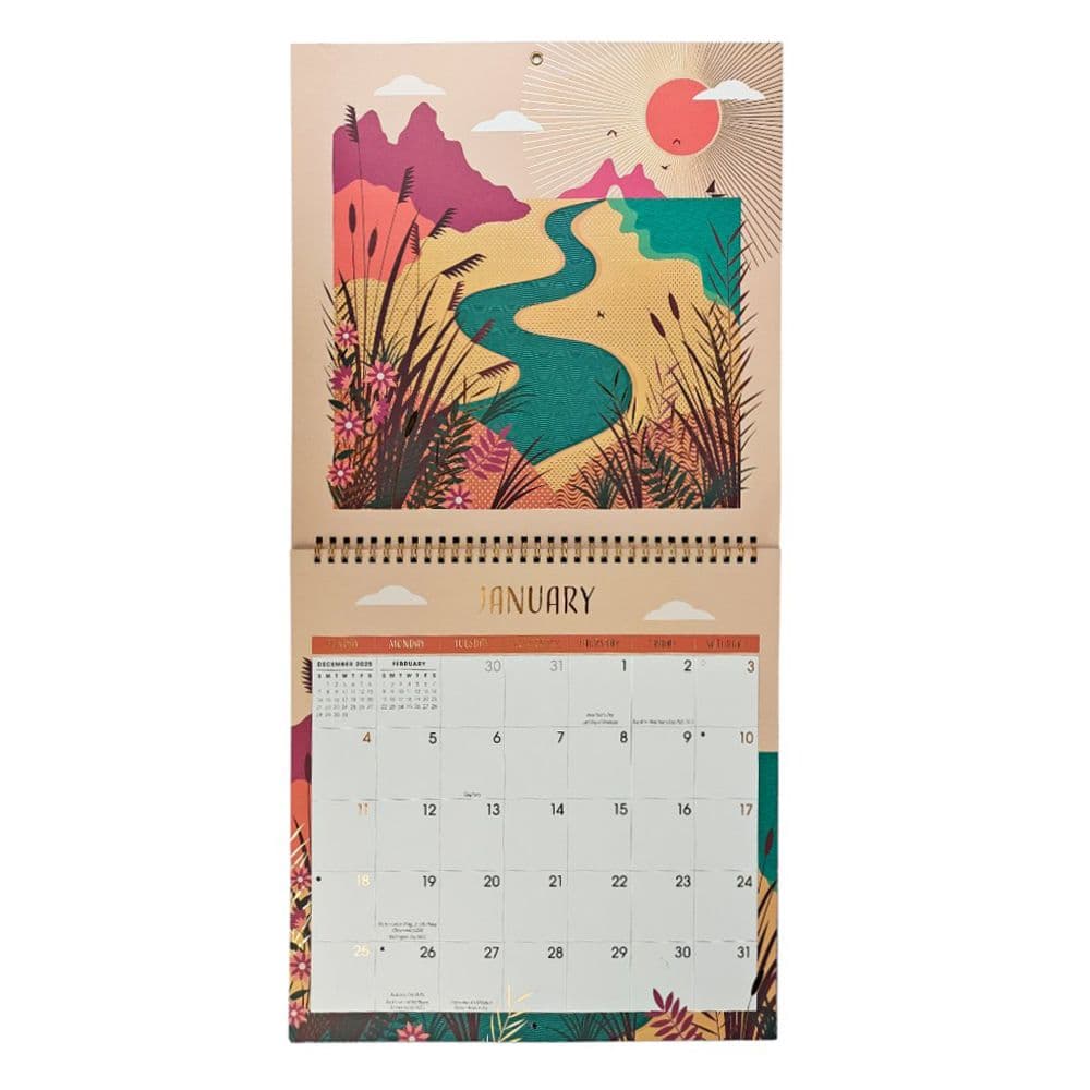 Wonderful World 2026 Spiral Wall Calendar Second Alternate Image