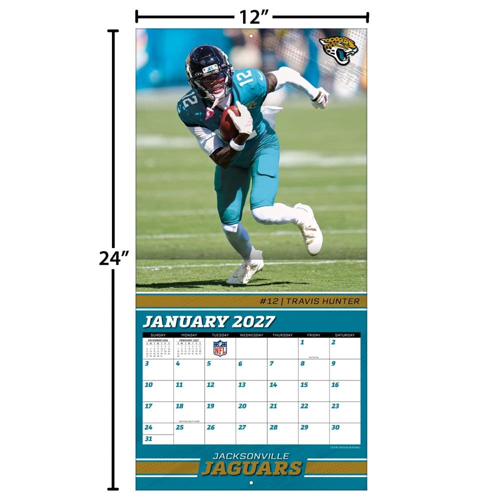 NFL Jacksonville Jaguars 2027 Wall Calendar Fourth Alternate Image