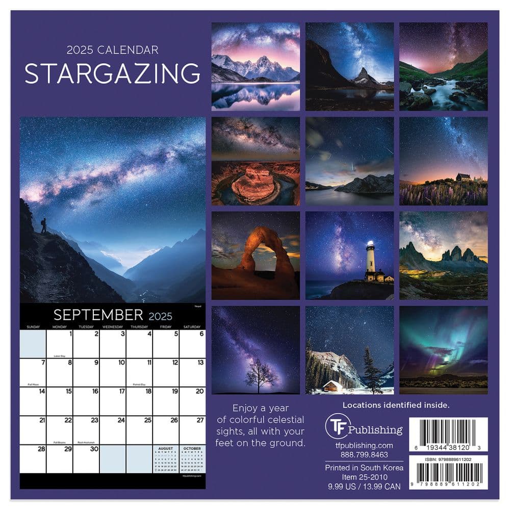 Stargazing 2025 Mini Wall Calendar