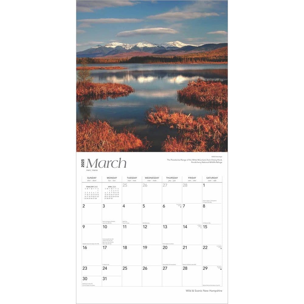 New Hampshire Wild and Scenic 2025 Wall Calendar Second Alternate Image width=&quot;1000&quot; height=&quot;1000&quot;