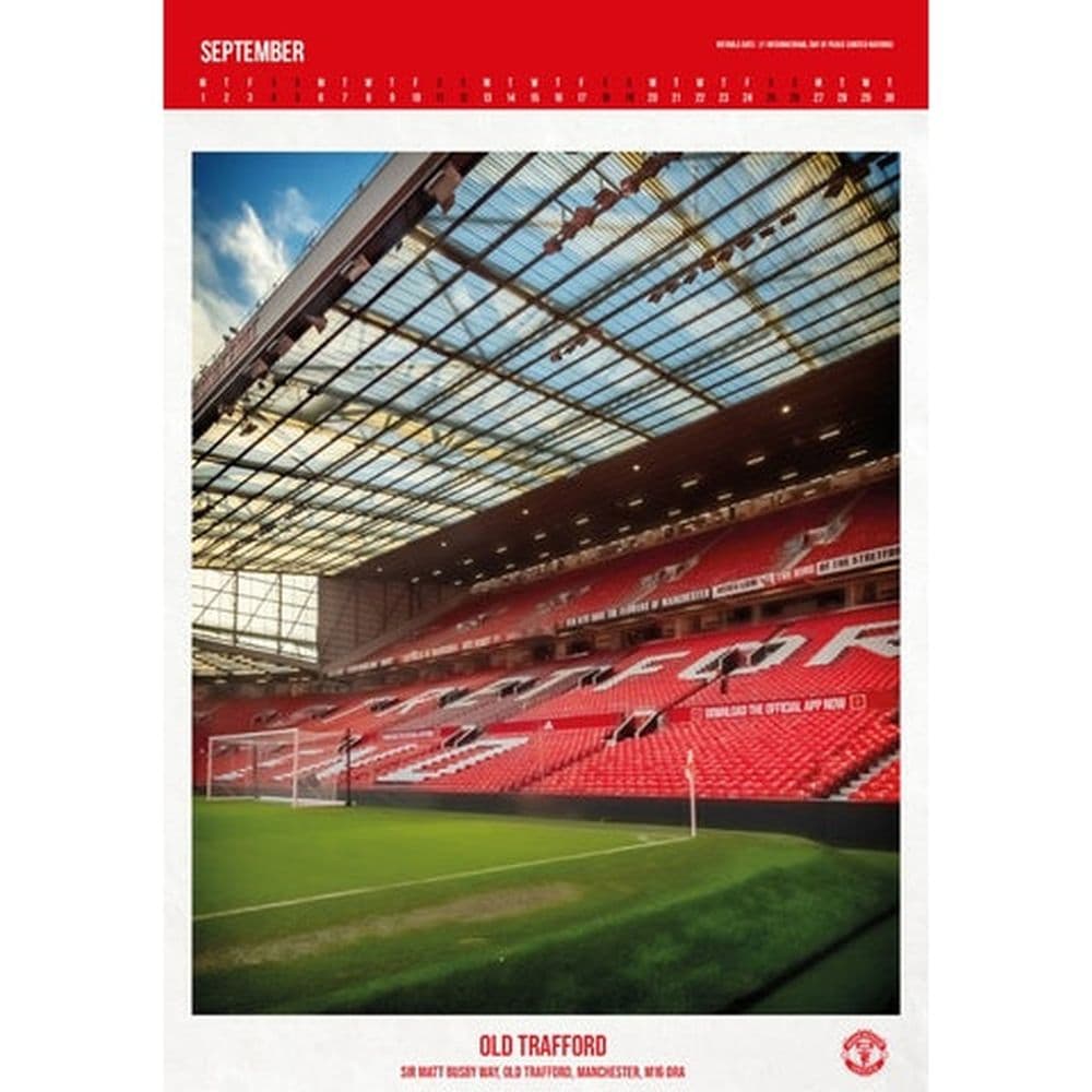 Manchester United FC Poster 2027 Wall Calendar Fourth Alternate Image