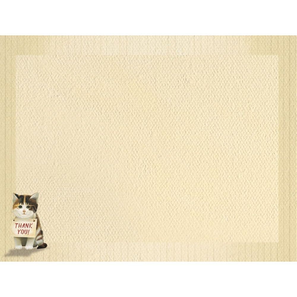 Thankful Kitten 5.25" x 4" Blank Boxed Note Cards by Lowell Herrero Alternate Image 2