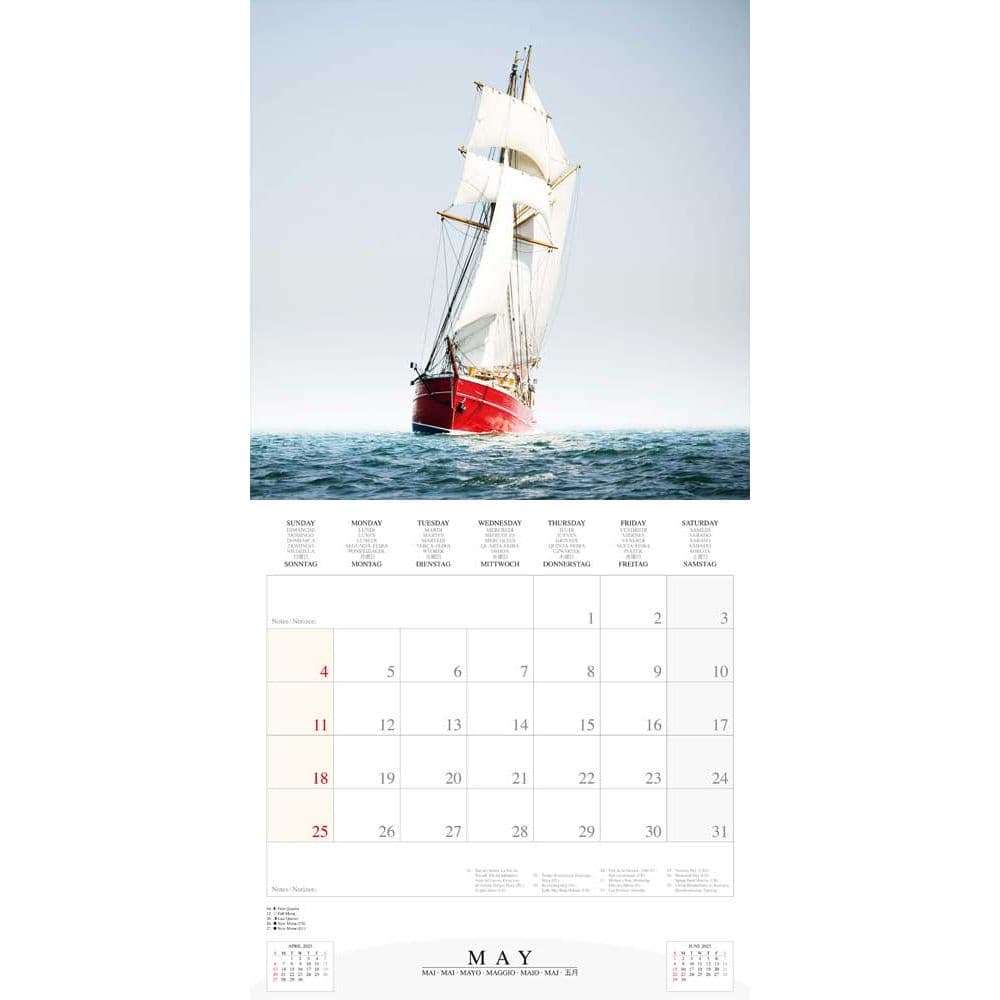 Sailing Tall Boats 2025 Wall Calendar Fifth Alternate Image width="1000" height="1000"