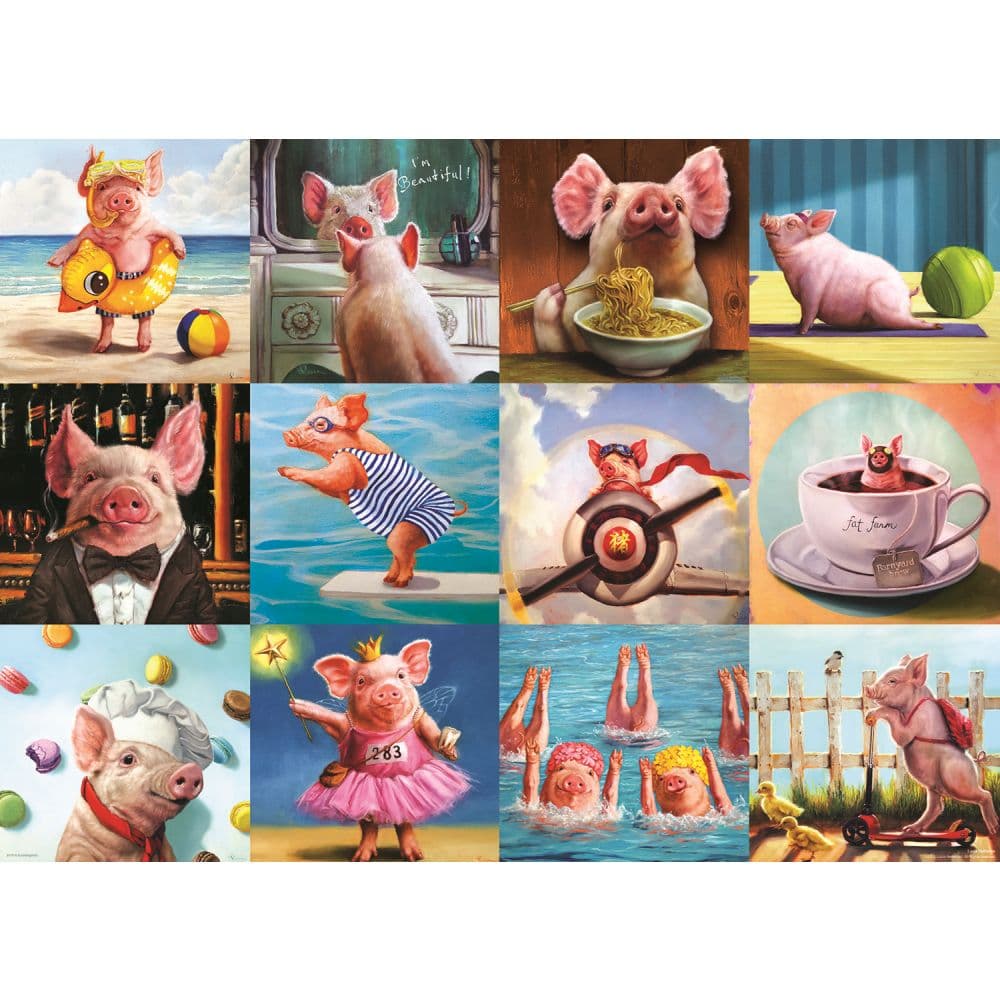 Funny Pigs 1000 Piece Puzzle First Alternate Image