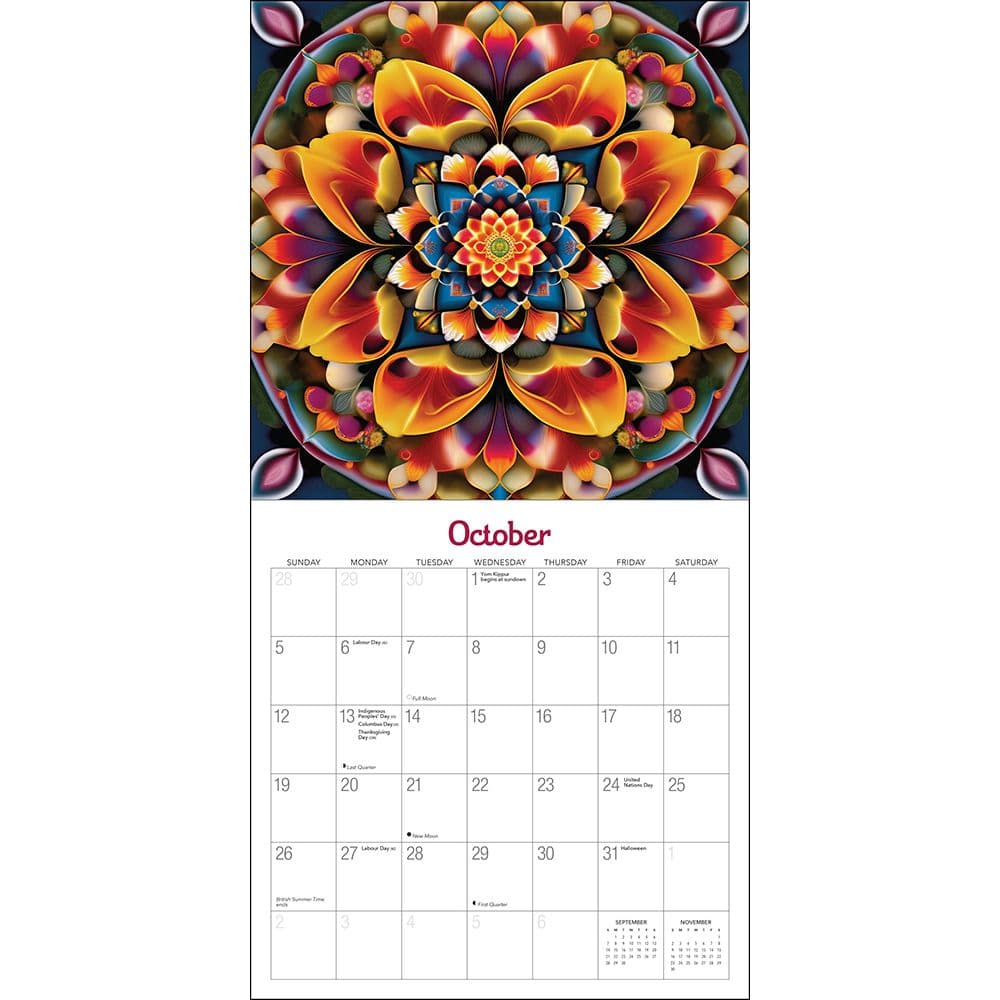 Mystic Flowers 2025 Wall Calendar Second Alternate Image width="1000" height="1000"