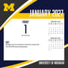 image Michigan Wolverines 2027 Desk Calendar Second Alternate Image