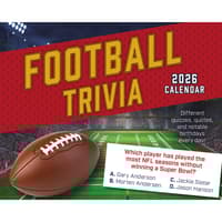 image Football Trivia 2026 Desk Calendar Main Image