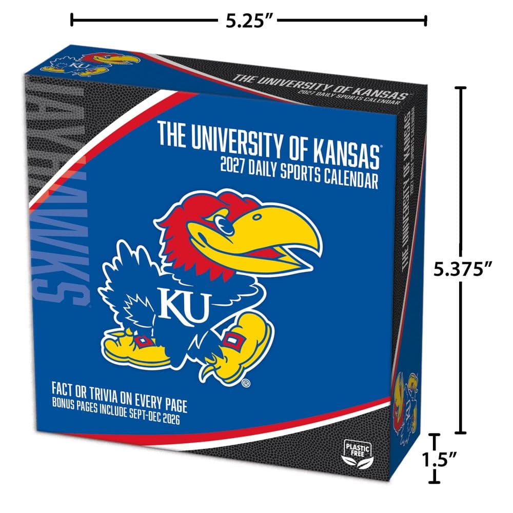 Kansas Jayhawks 2027 Desk Calendar Fifth Alternate Image