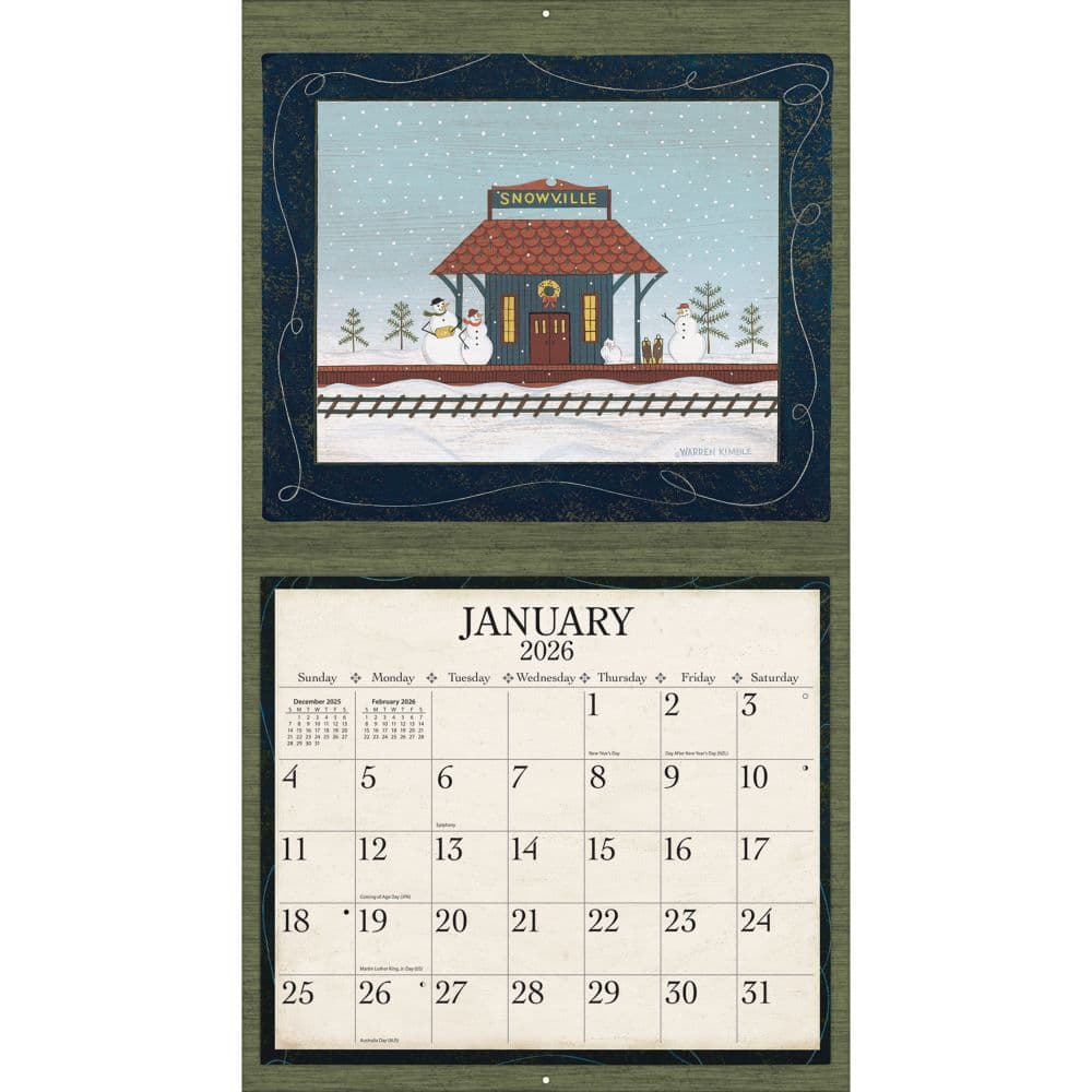Warren Kimble 2026 Wall Calendar by Warren Kimble Second Alternate Image