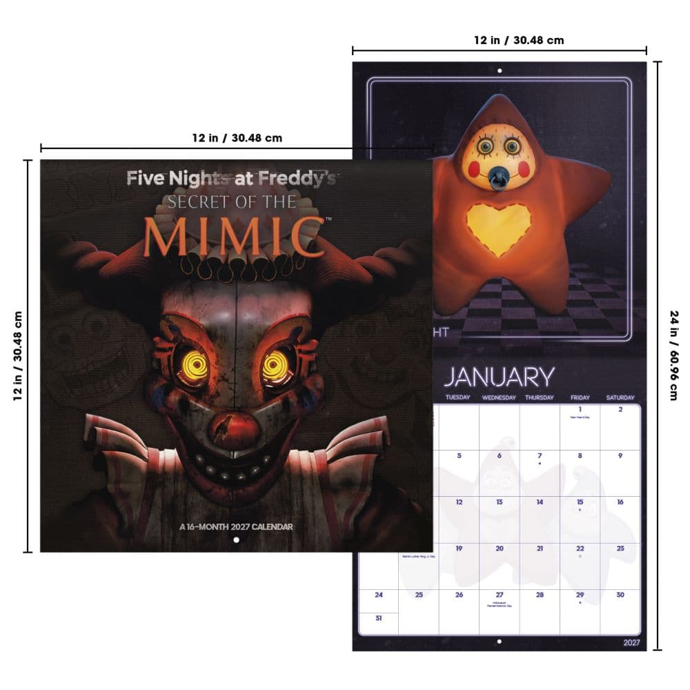 Five Nights at Freddys 2027 Wall Calendar Sixth Alternate Image