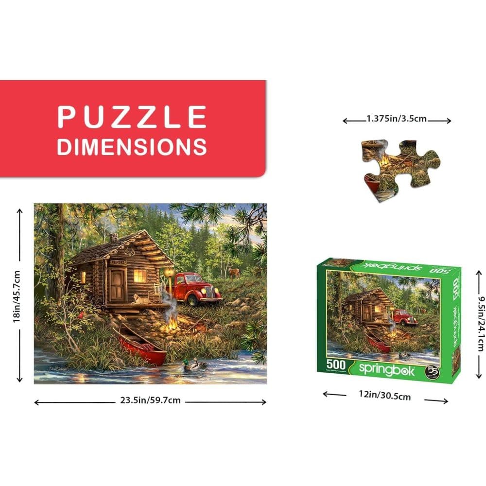 Cozy Cabin Retreat 500 Piece Puzzle Second Alternate Image