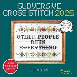 Cross Stitching 2025 Wall Calendar