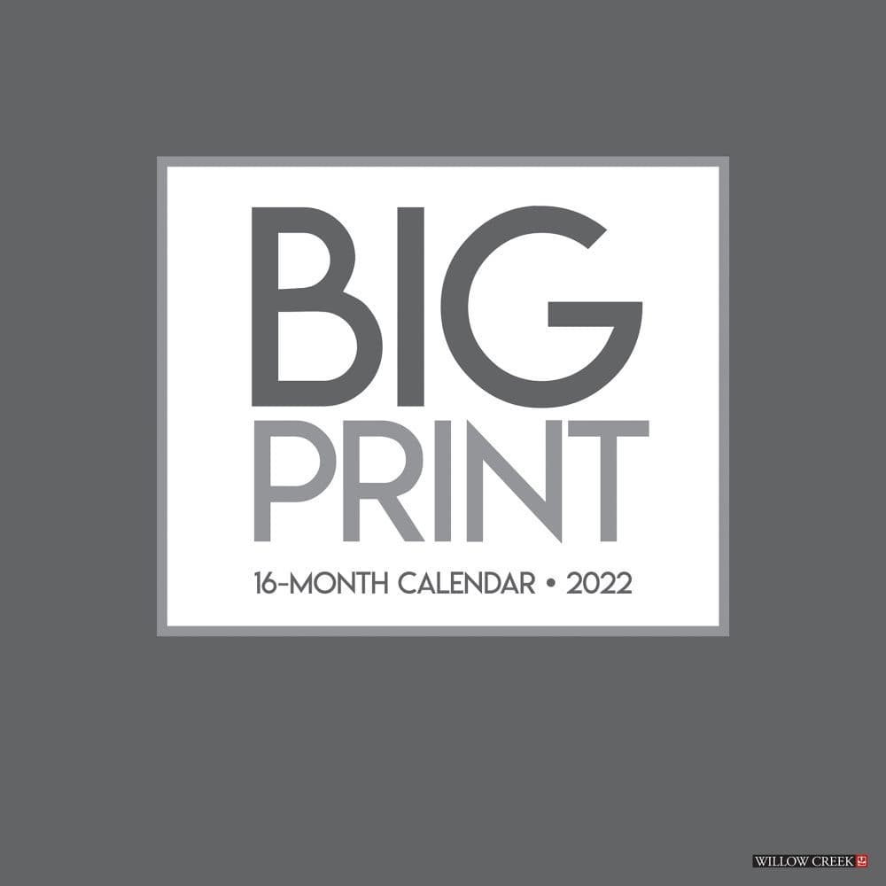 Big Print 2022 Wall Calendar